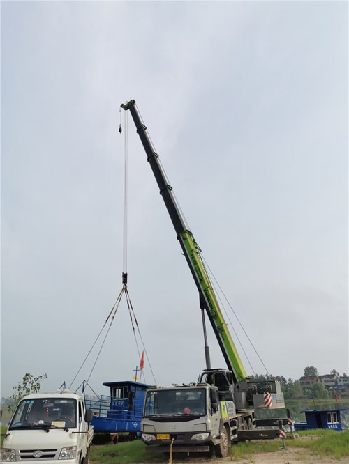 大祥区桥梁建设吊装案例